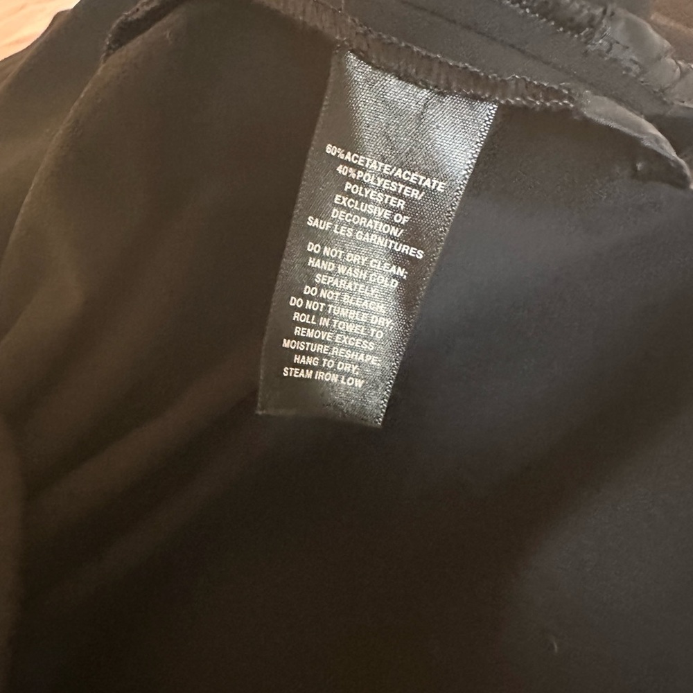 Lafayette 148 New York Black Tie-Waist Dress - Picture 5 of 6